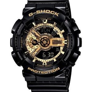G-Shock Black and Gold Watch